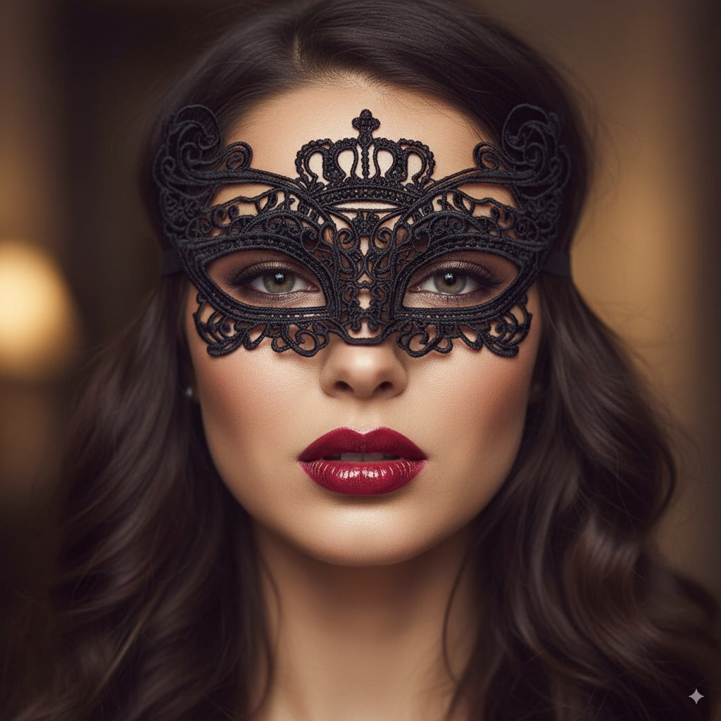 Antifaz Misterioso de Encaje – El complemento perfecto para Torre Picante