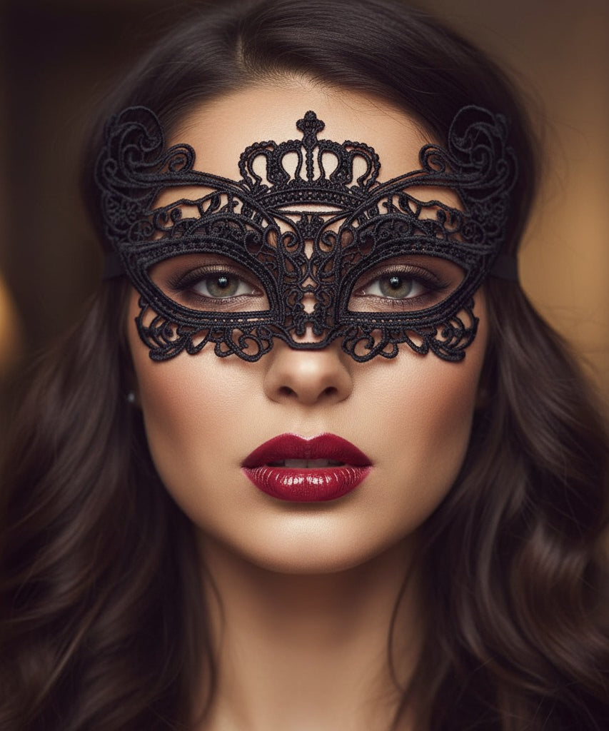 Antifaz Misterioso de Encaje – El complemento perfecto para Torre Picante